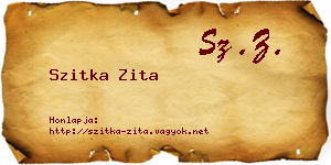 Szitka Zita névjegykártya